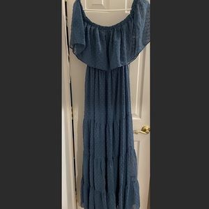 Swiss Dot Maxi Dress